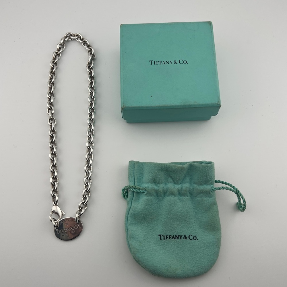 Tiffany & Co. Return to Tiffany Oval Link Necklace in Sterling Silver